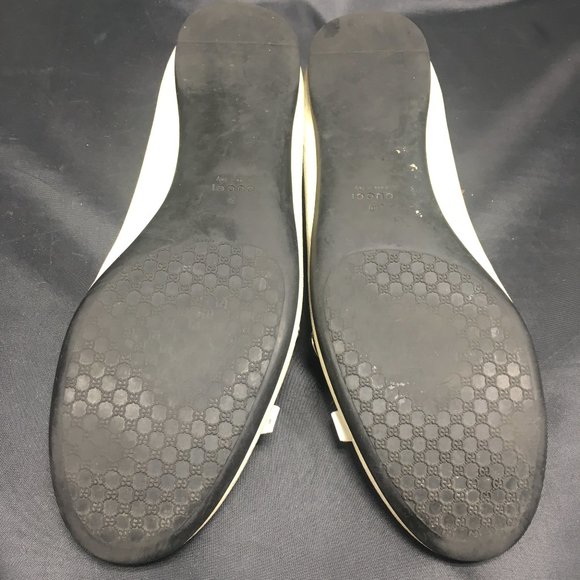 Gucci White Floral Flats - Picture 7 of 12